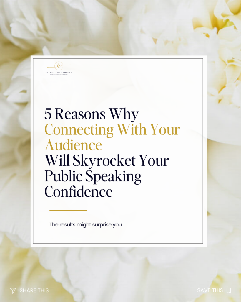 Audience Connection Builds Public Speaking Confidence